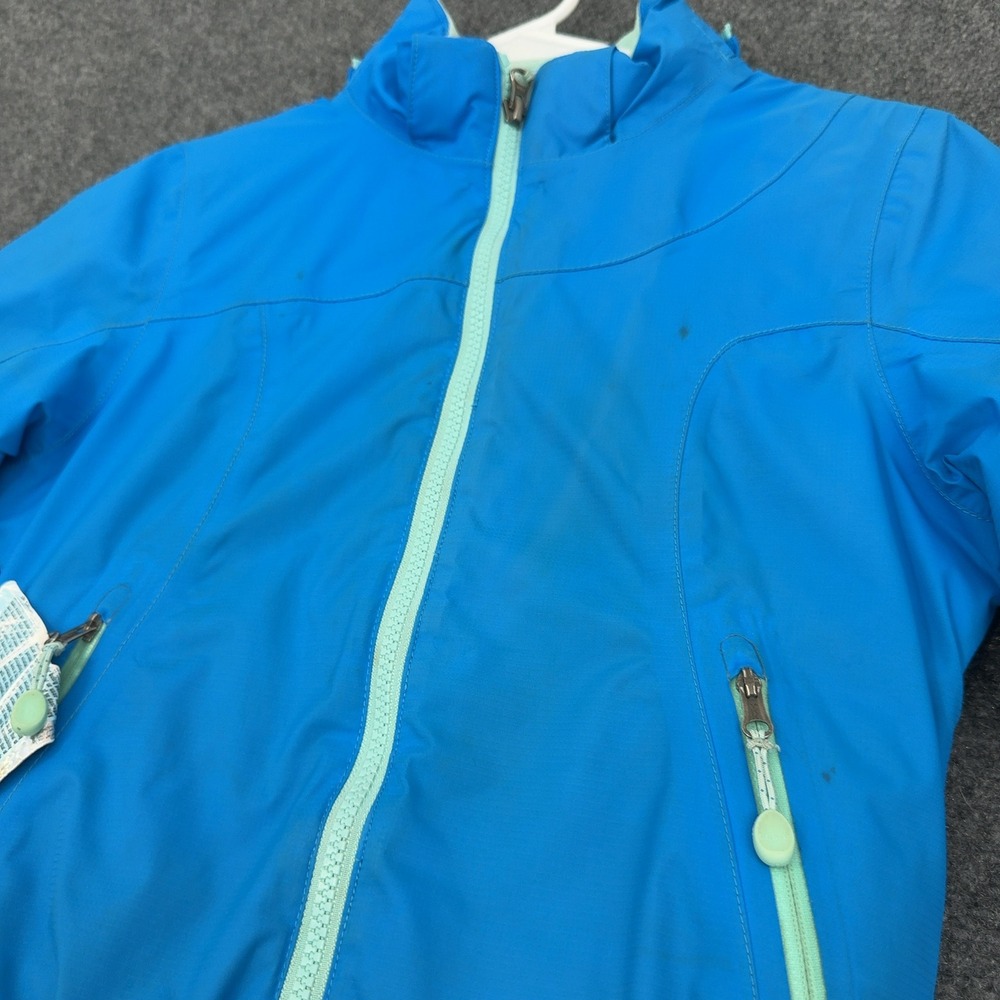 LL Bean Ski Jacket Kids S 8 Blue Nylon Thinsulate Tek2 Insulated Winter Outdoor - Picture 2 of 9